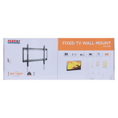 Flat Mounting Bracket 60-100 Inch, Black Metal TV Wall Mount Bracket for Large Screens.