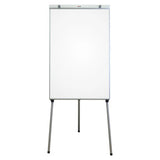 Flipchart Non-Magnetic Standard (1000 x 640 mm) BD9131, White Portable Whiteboard with Metal Frame and Stand for Presentations and Meetings.