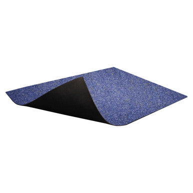 Floor Protector Ribbed Non-Slip 1200 x 850 x 5.5 mm Denim CP1044C, Blue Textured Anti-Slip Rubber Floor Mat with Ribbed Surface for Safety and Durability.