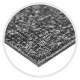 Floor Protector Ribbed Non-Slip 1200 x 850 x 5.5 mm Laurel, Close-Up Image Showing Textured, Ribbed Surface of the Black Safety Flooring for Industrial or Commercial Use.