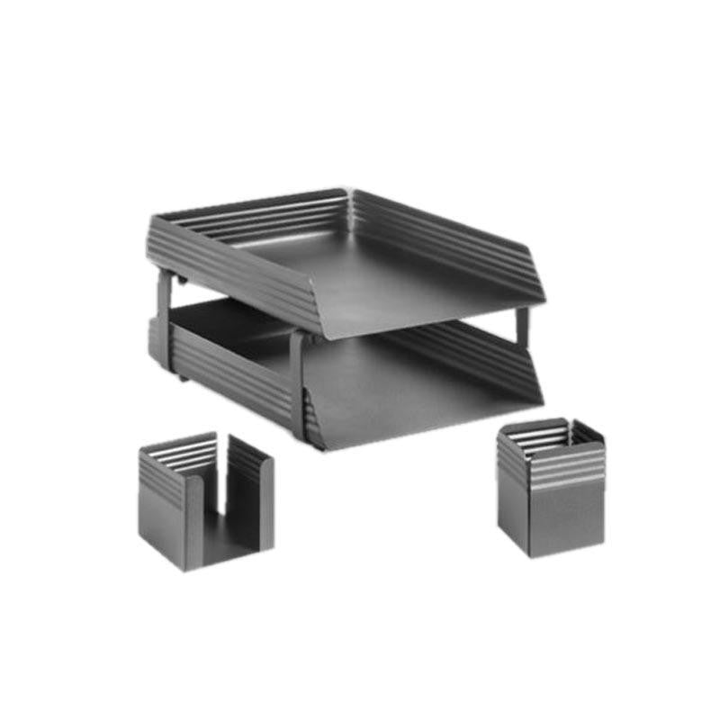 Fluted Steel Desk Set [Office Stock]