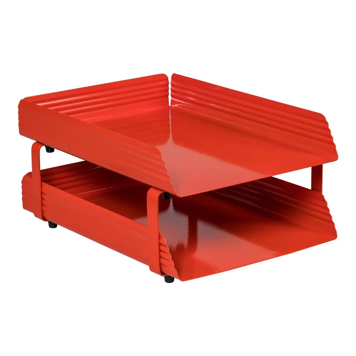 Fluted Steel Two – Tier Letter Tray