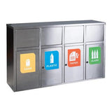 Four – Division Stainless Steel Recycle Bin