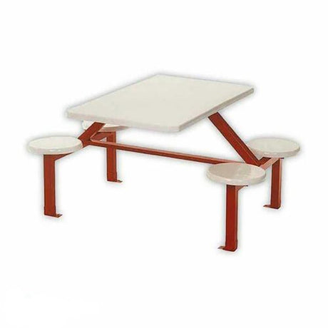 Four – Seater Canteen Rectangular Stool Set