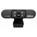 Full Hd Video Conference Web Camera by Parrot, 1080p Resolution High Resolution Video Camera with 4 LED Lights, Manual Focus, and Built-in Microphone, Mountable on Tripods, Laptops, and Monitors, with 90-degree Diagonal Viewing Angle.