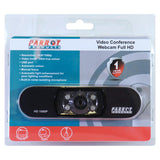 Parrot 67 Full Hd Video Conference Web Camera with Built-in Microphone, 1080p Resolution, Manual Focus, and LED Lights, a Plug-and-Play Webcam Mountable on Tripods, Laptops, and Monitors.