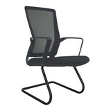 Black Galaxy G8 Mesh Visitor Office Chair by Office Stock South Africa, Featuring a Sleek Mesh Back and Armrests, with a Sturdy Black Frame, Ideal as a South Africa Office Chair for Professional Environments.