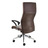 Genesis High-back Office Chair with Y600 Chromed Arm Rear Side View | Office Chairs | Office Stock