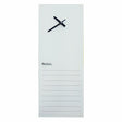 Glass Clock With Notes (200 x 580mm – White)