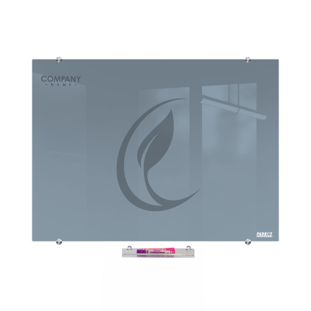 Glass Whiteboard Non-Magnetic Printed (1200x900mm)