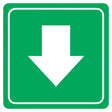 Green Arrow Symbolic Sign – Printed on White ACP (150 x 150mm)