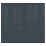 Decorative Glass Wall Tile (598 X 650 X 6mm) Grey Blue