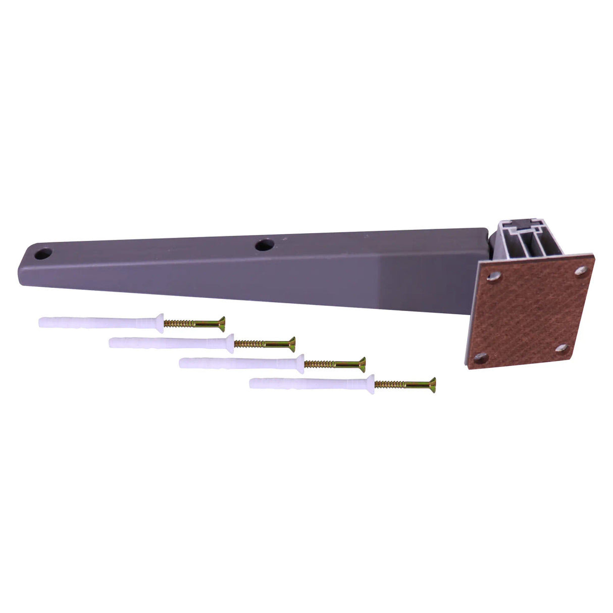Grey Plastic Hinge and Aluminium Mounting