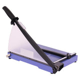 Guillotine Steel Base (310 mm - 20 Sheets - A4) GU4010, a Paper Cutting Machine with a Steel Base and a Black Handle for Precise Cutting.