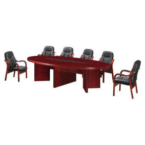 H006 Boardroom Table 3200mm – Mahogany Veneer