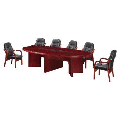H006 Boardroom Table 3200mm – Mahogany Veneer