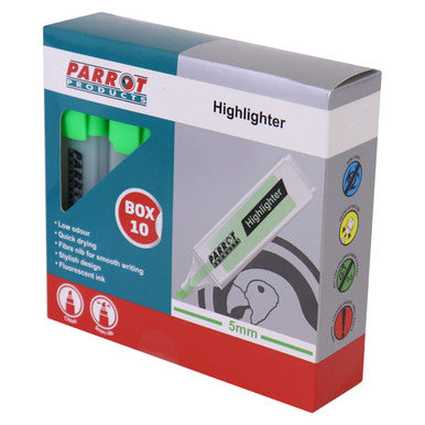 Highlighter Marker Box (10 Markers - Green)