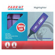 Highlighter Marker Box (10 Markers – Purple)
