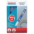 Highlighter Marker Slimline (Box of 12 – Blue)