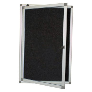 Hinged Pinning Display Case (900 × 600mm – Black)