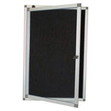 Hinged Pinning Display Case (900 × 600mm – Black)