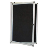 Hinged Pinning Display Case (900 × 600mm – Black)