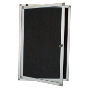 Hinged Pinning Display Case (900 × 600mm – Black)