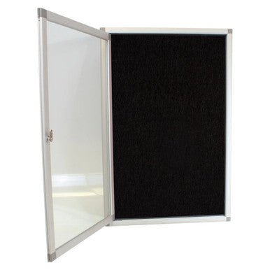 Hinged Pinning Display Case (900 × 600mm – Black)
