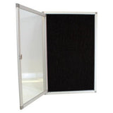 Hinged Pinning Display Case (900 × 600mm – Black)