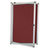 Hinged Pinning Display Case (900 × 600mm – Burgundy)