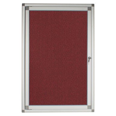 Hinged Pinning Display Case (900 × 600mm – Burgundy)