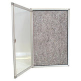 Hinged Pinning Display Case (900 × 600mm – Grey)