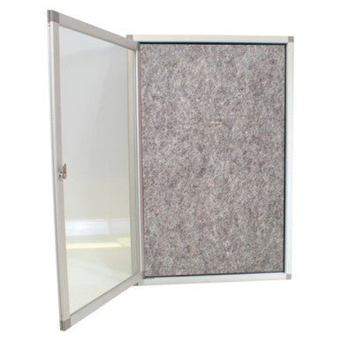 Hinged Pinning Display Case (900 × 600mm – Grey)