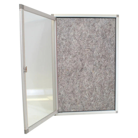 Hinged Pinning Display Case (900 × 600mm – Grey)