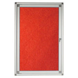 Hinged Pinning Display Case (900 × 600mm – Red)