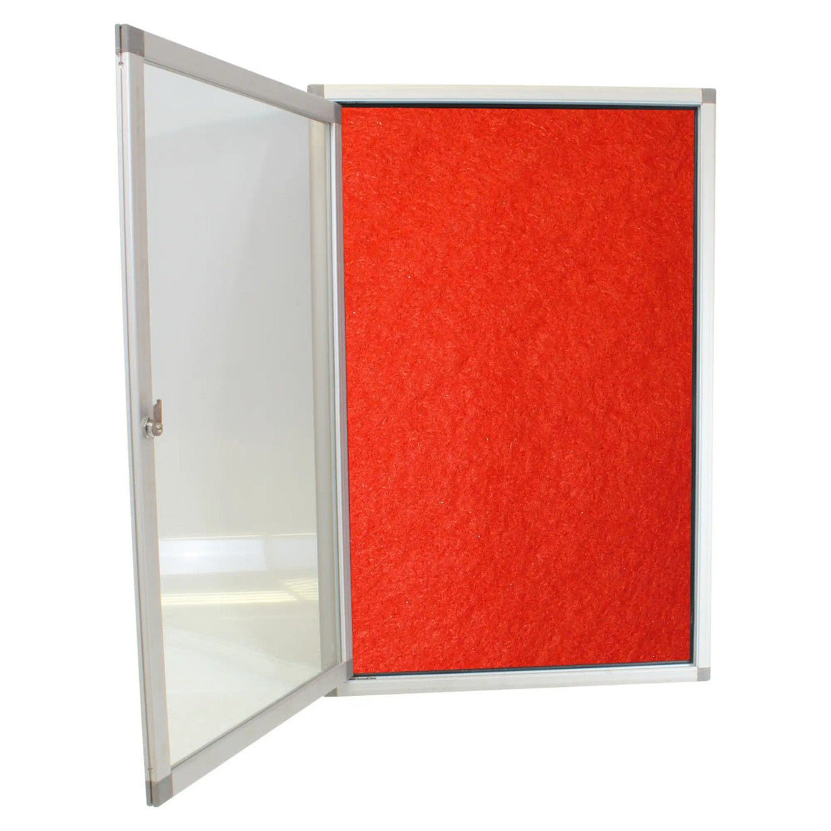 Hinged Pinning Display Case (900 × 600mm – Red)
