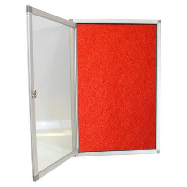 Hinged Pinning Display Case (900 × 600mm – Red)