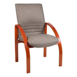 Holly Wooden Curve Arm Visitor Office Chair