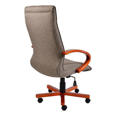 Holly Wooden High-back Office Chair