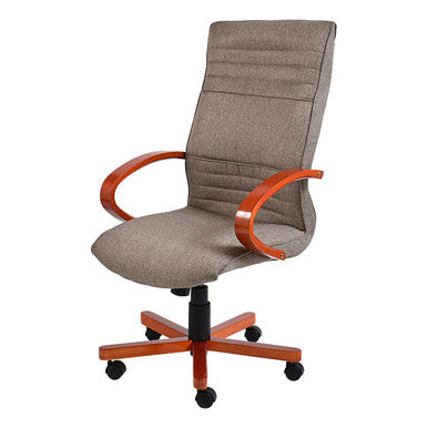Holly Wooden High-back Office Chair