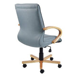 Holly Wooden Medium-Back Office Chair
