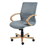 Holly Wooden Medium-Back Office Chair