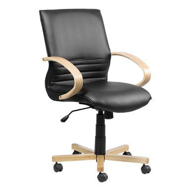 Holly Wooden Medium-Back Office Chair