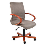 Holly Wooden Medium-Back Office Chair