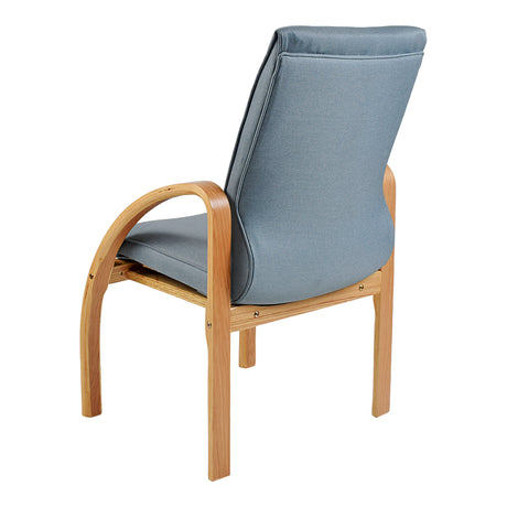 Holly Wooden Curve Arm Visitor Office Chair