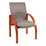 Holly Wooden Curve Arm Visitor Office Chair