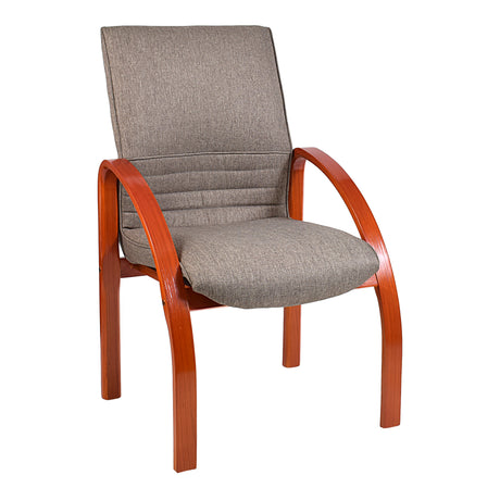 Holly Wooden Curve Arm Visitor Office Chair