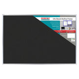 Product Info Board Alufine Frame (600 x 450 mm - Black), Black Aluminium Framed Information Board for Offices and Schools.