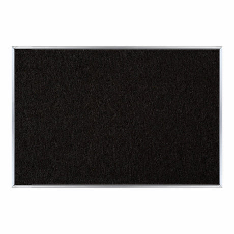 Info Board Alufine Frame (900 x 600mm - Black) - Office Stock Group