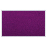 Product Info Board, Aluminium Frame - 1500 x 1200 mm - Purple, Vibrant Purple Notice Board with Aluminium Edges.